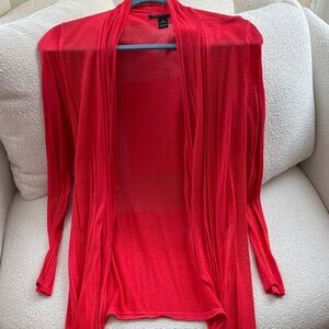 INC International Concepts Vibrant Red Cardigan